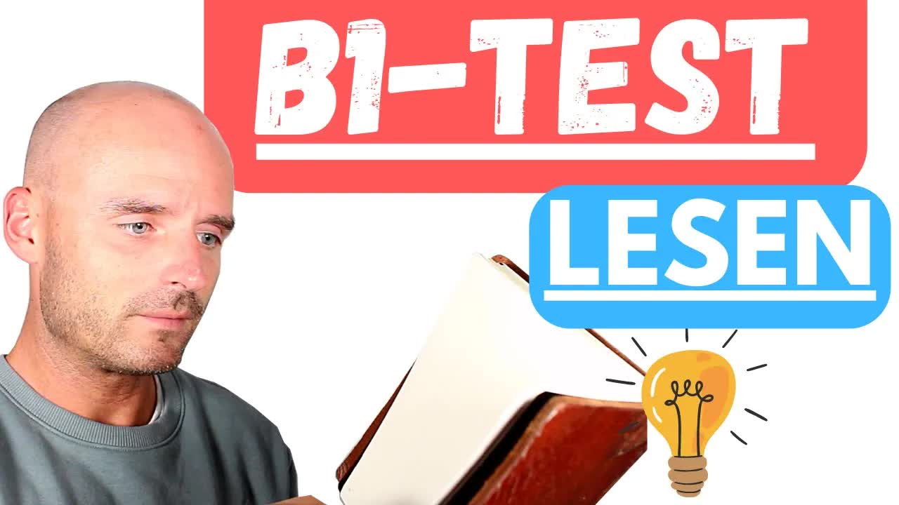 درک بخش‌های زبانی آزمون B1 | خواندن B1 | آزمون telc B1