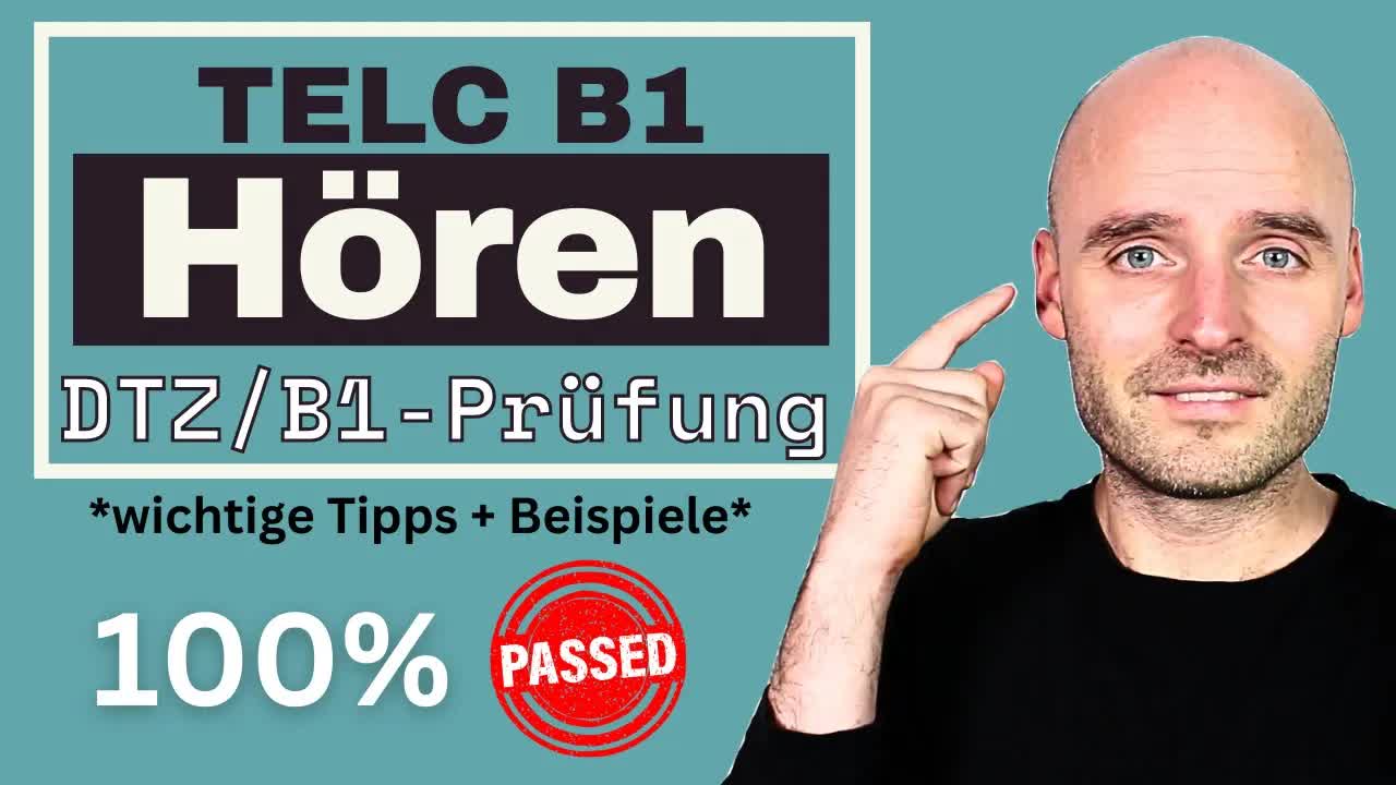درک شنیداری B1: چگونه در آزمون TELC DTZ B1 موفق شویم؟