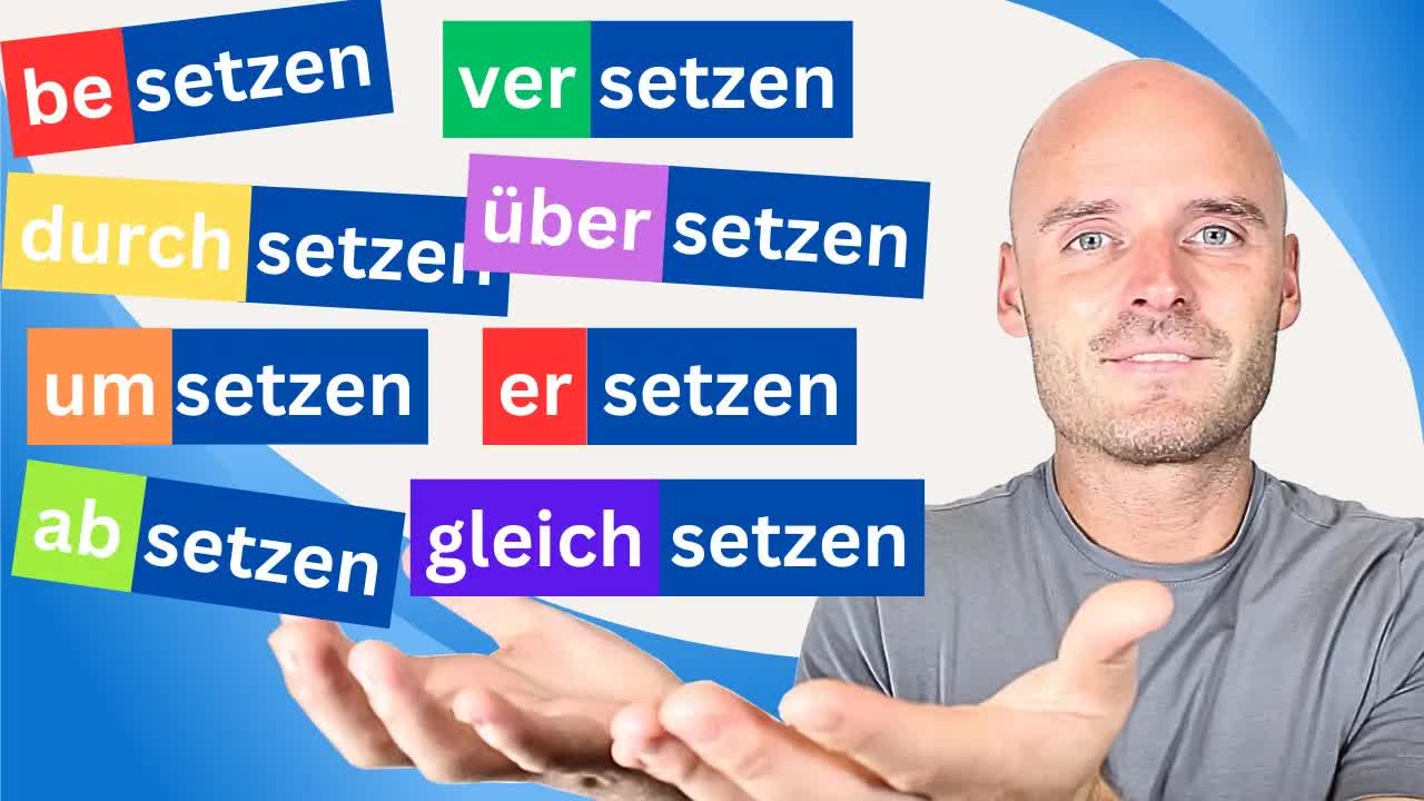 فعل «setzen» در آلمانی | تمرین واژگان | A2–B1