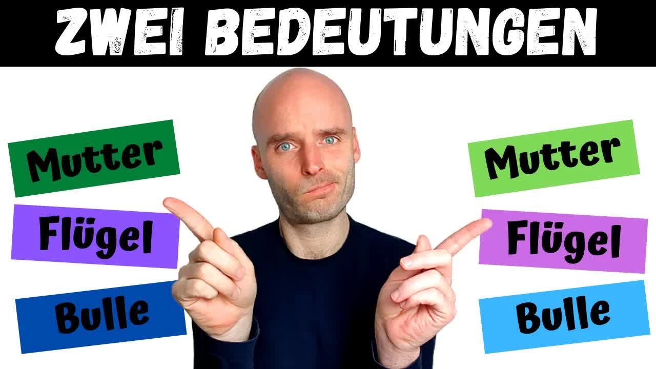 کلمات با دو معنی (Wörter mit zwei Bedeutungen) | قسمت ۲ | A2–B2