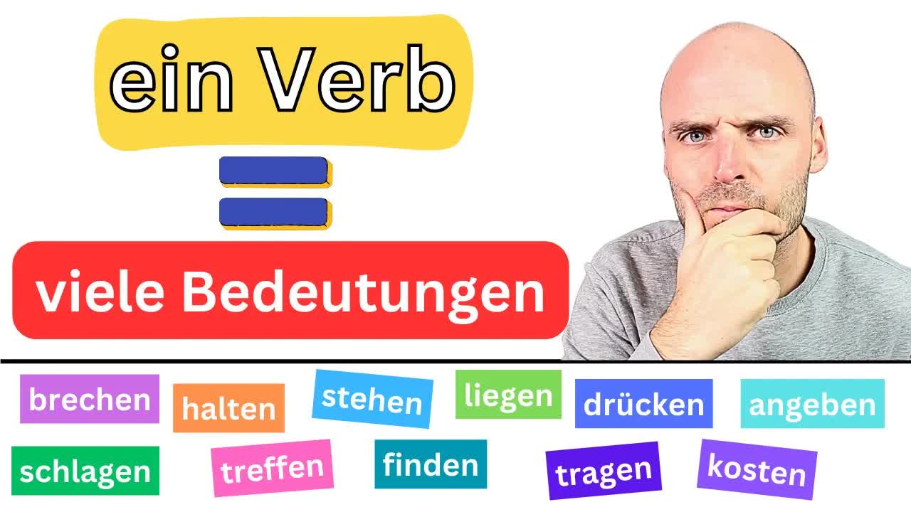 تمرین واژگان: یک فعل – چند معنی | Besser Deutsch sprechen