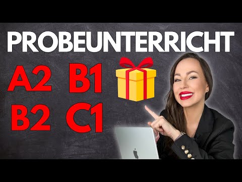 🎁KOSTENLOSER DEUTSCHUNTERRICHT für A2, B1, B2 und C1 (Deutsch lernen learn German)