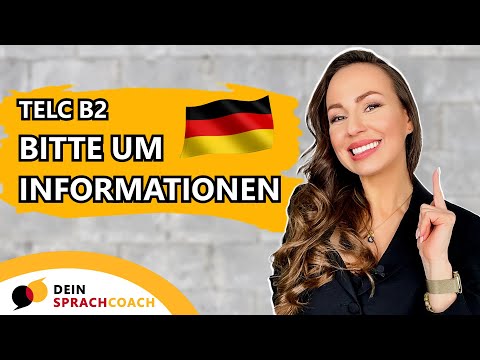 درخواست اطلاعات در نامهٔ آزمون telc B2 | نوشتن نامه به زبان آلمانی