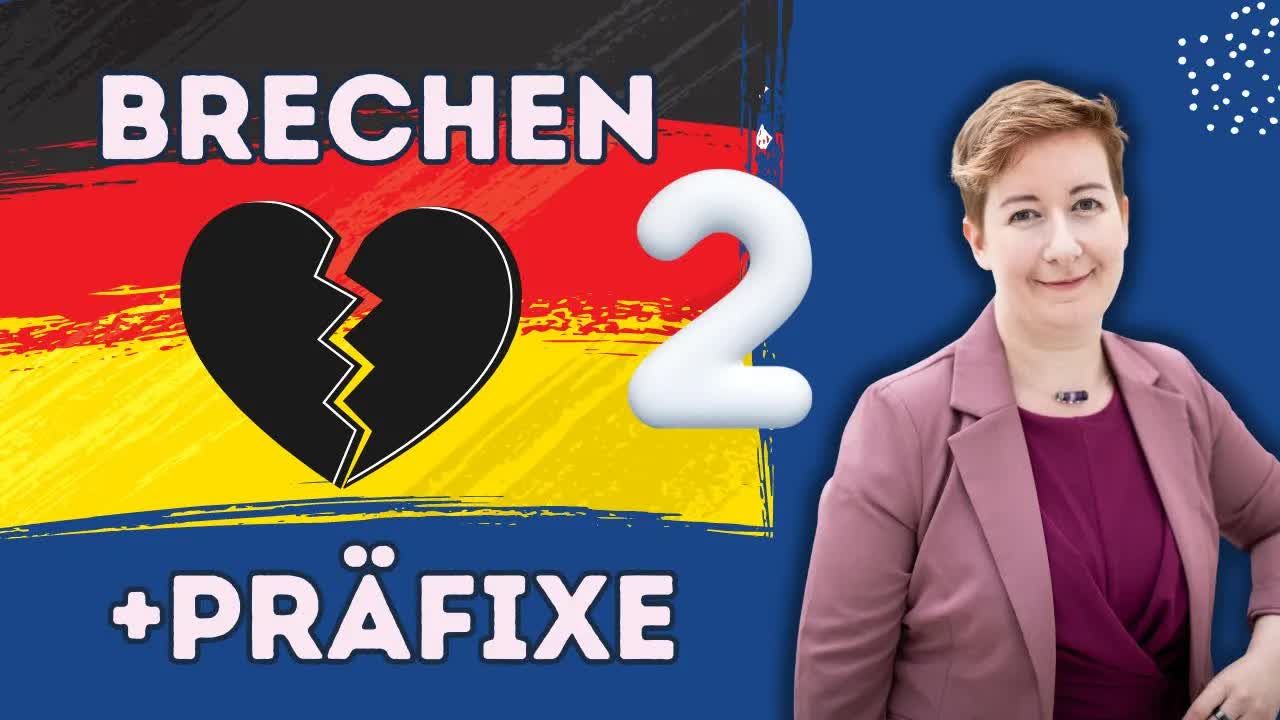 افعال ترکیبی با «brechen» – بخش ۲ | واژگان آلمانی B1–C1