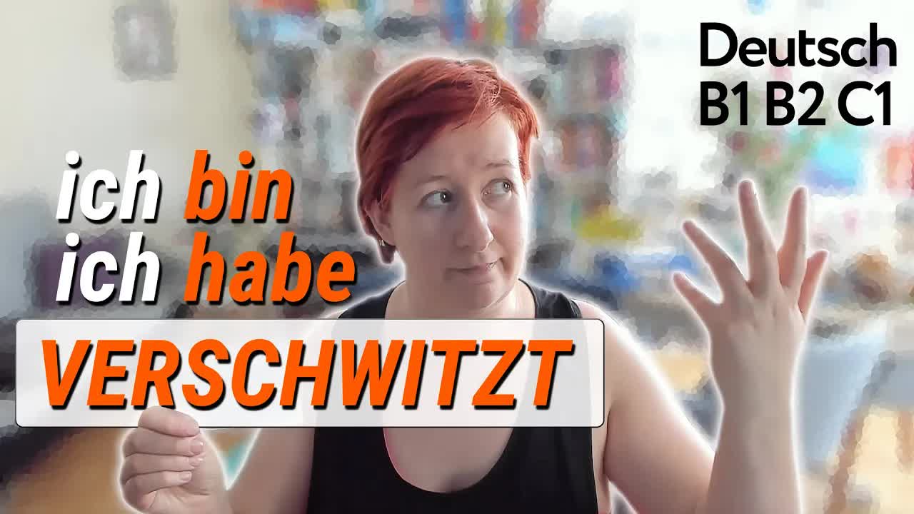 «Ich bin» یا «ich habe» verschwitzt؟ | واژگان آلمانی B1–B2–C1