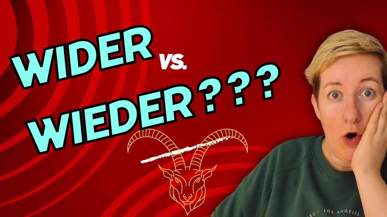 تفاوت «Wieder»، «wider» و «Widder» | تلفظ و واژگان آلمانی B1–C1