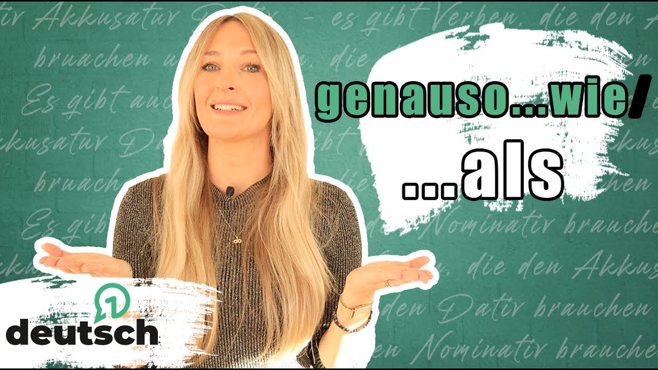 جمله‌های مقایسه‌ای با Genauso wie و ...als | گرامر آلمانی A2 + تمرین