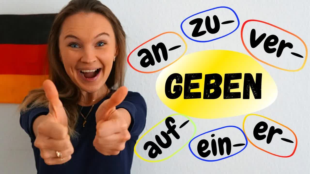فعل «geben» با پیشوندها | گسترش واژگان آلمانی B2–C1
