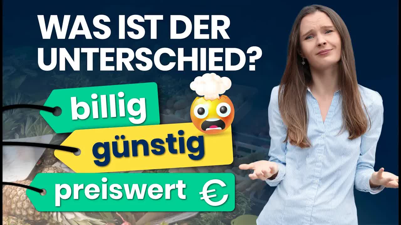 تفاوت «preiswert»، «günstig»، «bezahlbar» و «billig» | آموزش آلمانی B2