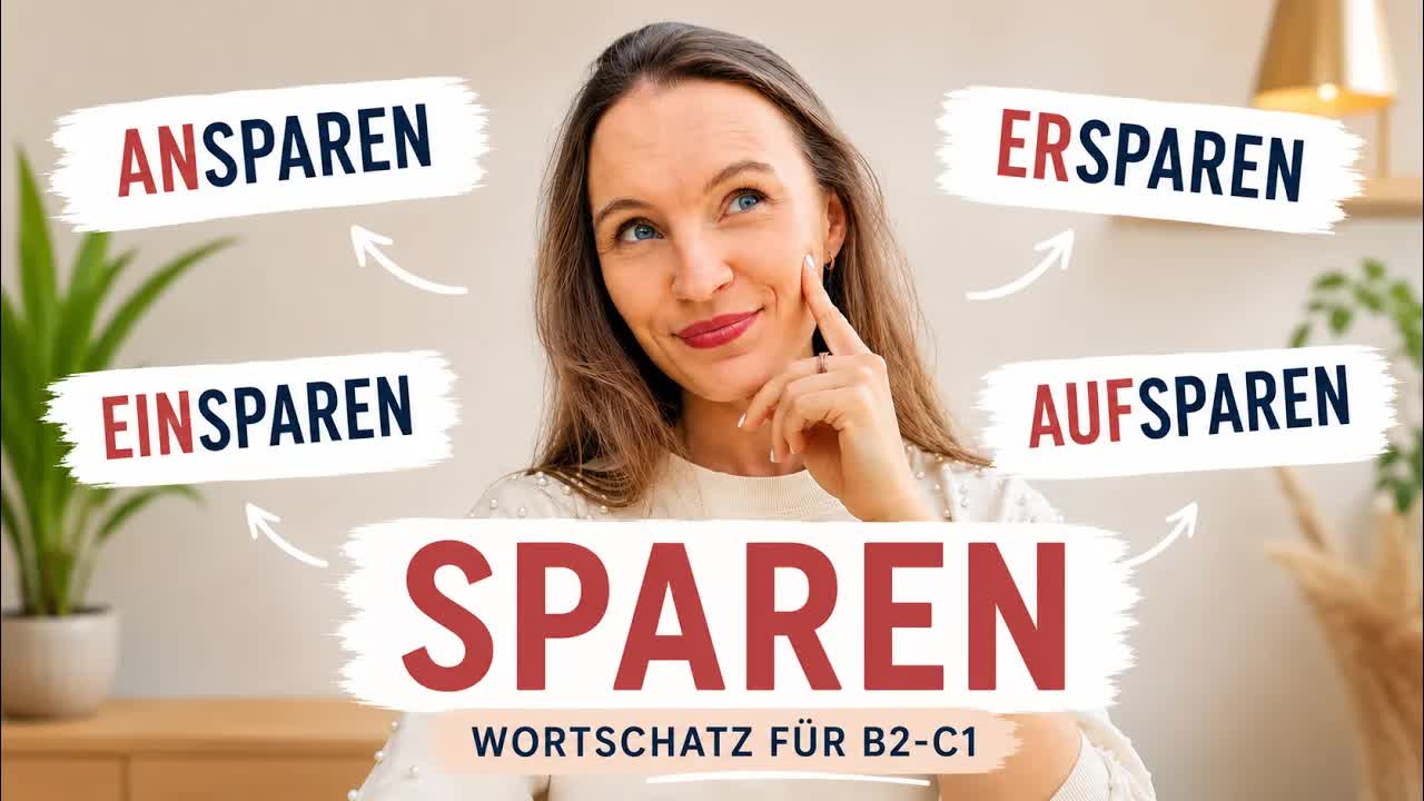 فعل‌های آلمانی با «sparen» به‌سادگی توضیح داده می‌شوند | واژگان B2–C1