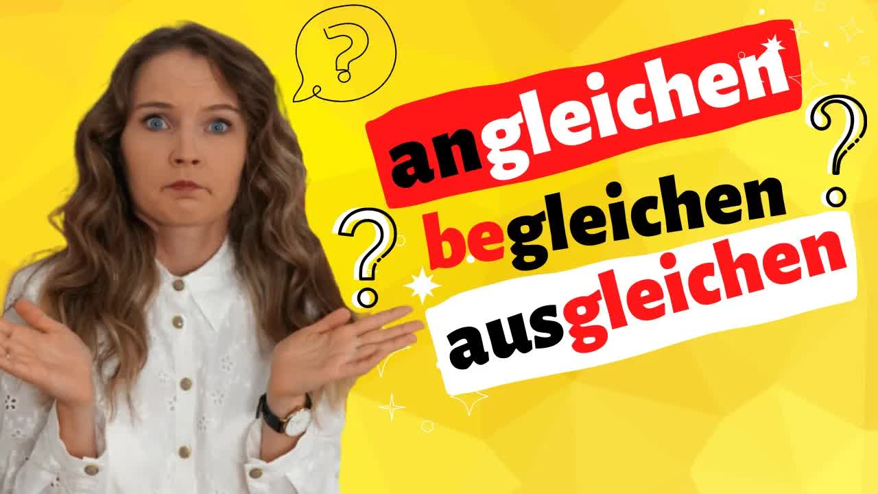 Verben mit Wortstamm gleichen I Deutsch lernen b1, b2, c1