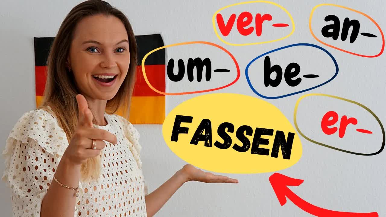 افعال با ریشهٔ «fassen» | گسترش واژگان آلمانی B2–C1