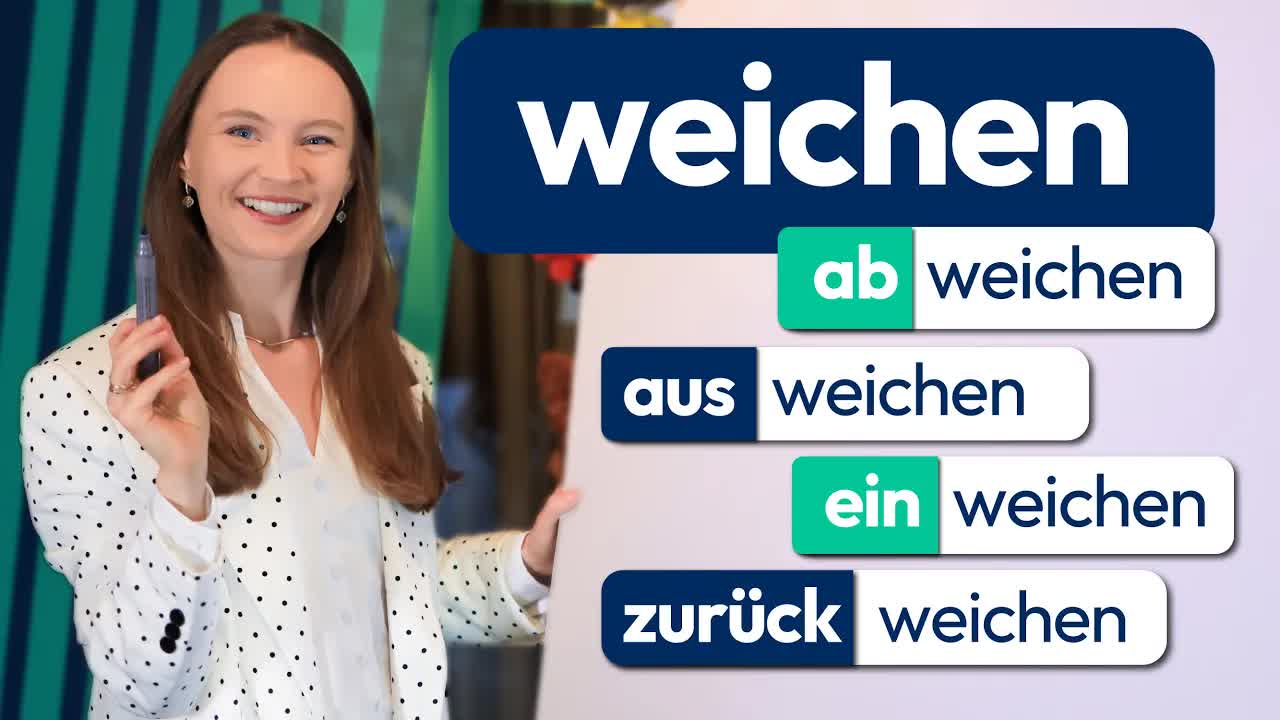 فعل WEICHEN با پیشوندها | یادگیری آلمانی B1 تا C1