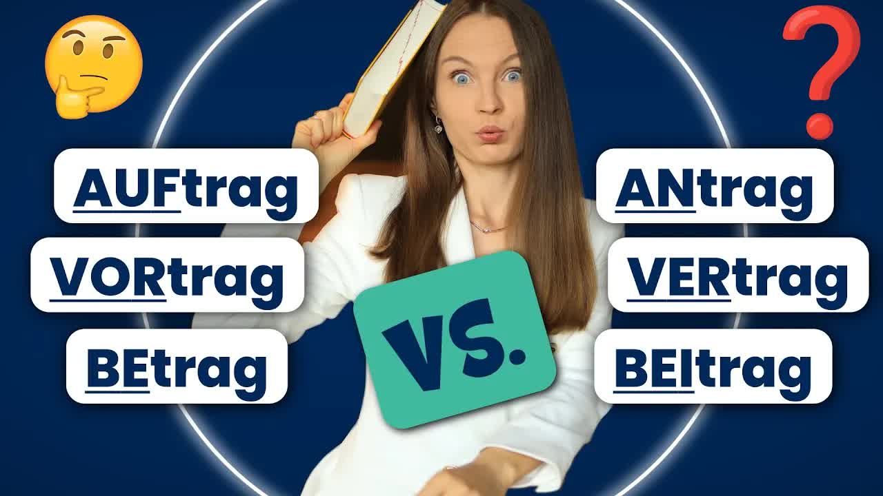تفاوت Auftrag، Antrag، Vertrag، Vortrag، Beitrag و Betrag | واژگان آلمانی B2–C1