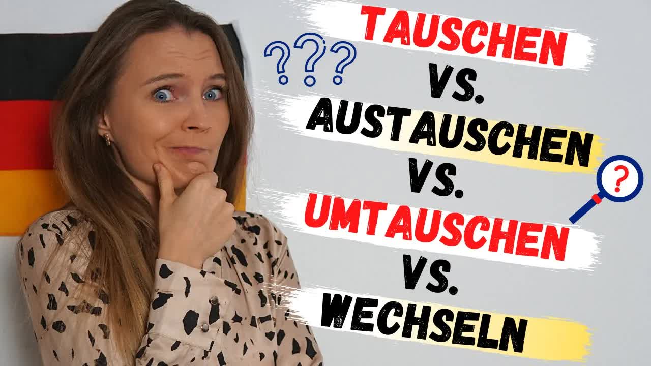 تفاوت «wählen» و «auswählen»، «tauschen» و «umtauschen» و «wechseln» و «austauschen»