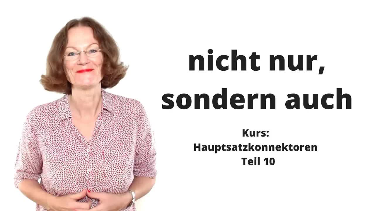 حروف ربط دوتایی آلمانی: nicht nur ... sondern auch | یادگیری آلمانی B1–B2