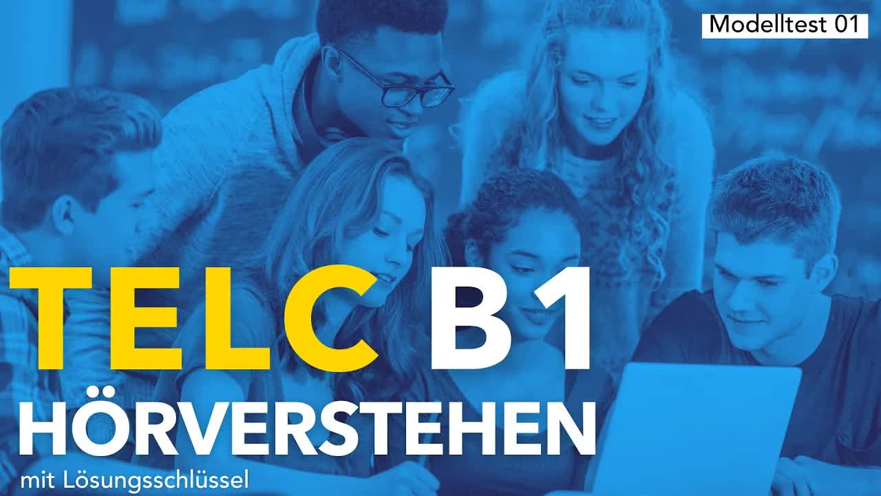 آزمون آزمایشی شنیداری TELC B1 با پاسخ‌ها | یادگیری آلمانی